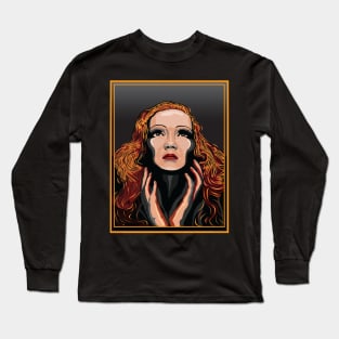 MARLENE DIETRICH AMERICAN AND GERMAN ACTRESS AND SINGER Long Sleeve T-Shirt